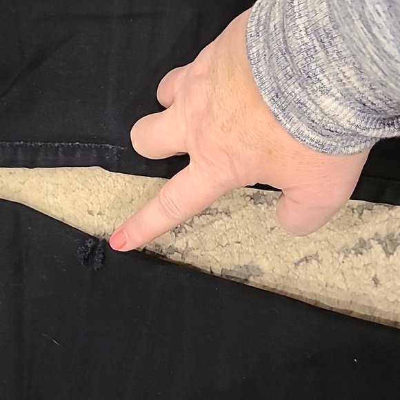 Aritzia The Castings high rise cigarette Jeans Overdye Black, raw edge hems - Picture 7 of 7